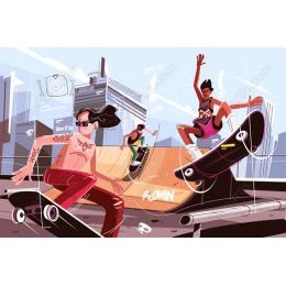 Dynamic Skateboarders