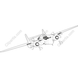 Vintage Airplane Drawing