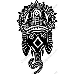 Stylized Elephant Head