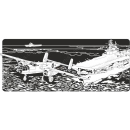 Classic Naval Aviation - Aircraft Carrier & Bomber Plane