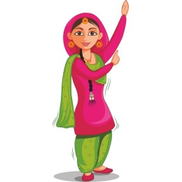 Cheerful Traditional Woman