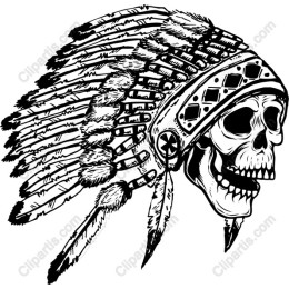 Native Spirit Skull Chief