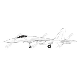 Sleek Fighter Jet