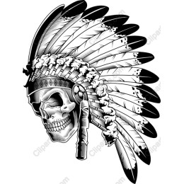Skull Warrior - Native American Headdress