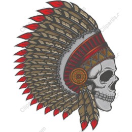 Native American Skull Headdress