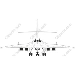 Military Aircraft Front View