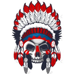 Native American Skull Headdress