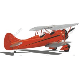 Classic Orange Biplane