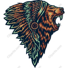 Fierce Lion Head - Native American Headdress