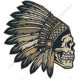 Native American Skull Headdress