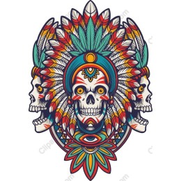 Vibrant Skull Headdress