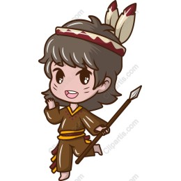 Charming Native American Boy