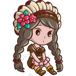 Charming Native American Girl
