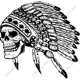 Warrior's Legacy - Skull with Feathered Headdress