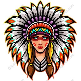 Native American Woman Headdress