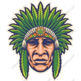 Leafy Native American Headdress