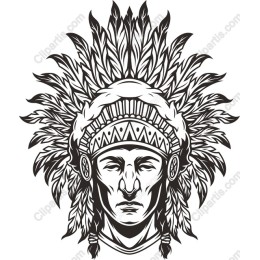 Native American Chief Feather Headdress