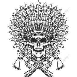 Rebel Spirit: Native American Skull