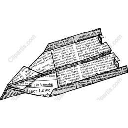 Vintage Paper Airplane