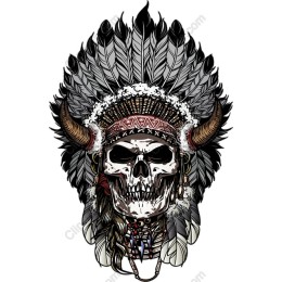 Native American Skull Headdress