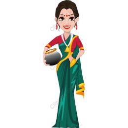 Cultural Elegance: Indian Woman in Saree