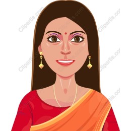 Traditional Woman in Saree
