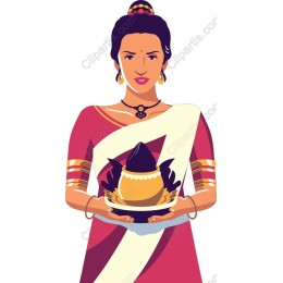 Elegant Traditional Woman in Saree