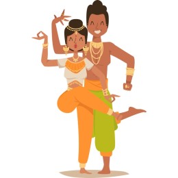 Vibrant Traditional Couple