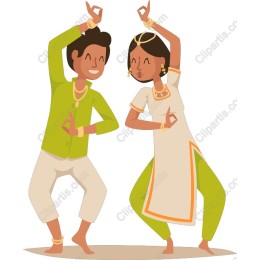 Vibrant Dancing Couple