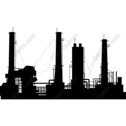 Industrial Power Plant Skyline