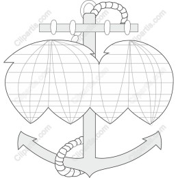 Nautical Anchor with Leaf
