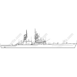Nautical Precision: Naval Destroyer