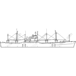Vintage Cargo Ship