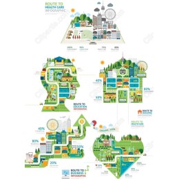Route to Health Care Infographic Bundle - Files