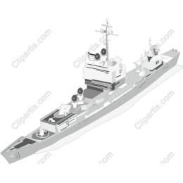 Modern Naval Ship