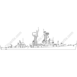 Detailed of a Naval Ship