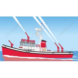 Classic Red Fireboat