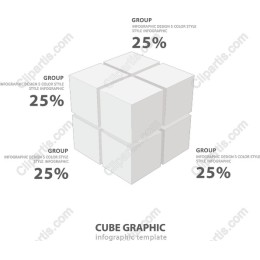 Cube Graphic Infographic Template