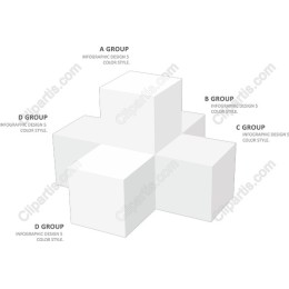 Modern 3D Infographic Cube