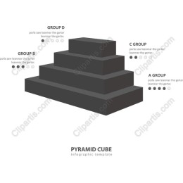 Pyramid Cube Infographic Template