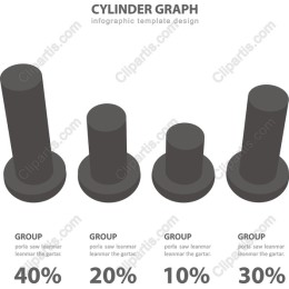 Cylinder Graph Infographic Template