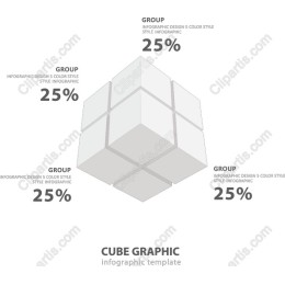 Cube Graphic Infographic Template