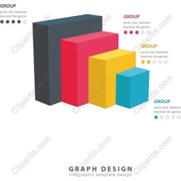 Vibrant 3D Bar Chart