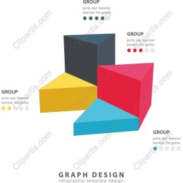 Vibrant 3D Geometric Infographic Template