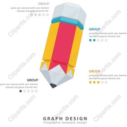 Vibrant Geometric Pencil