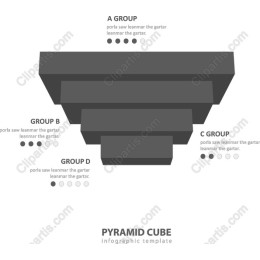 Pyramid Cube Infographic Template