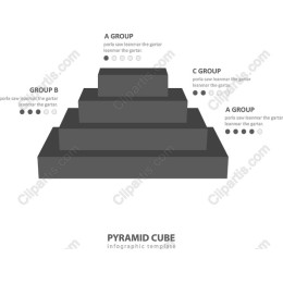 Pyramid Cube Infographic Template