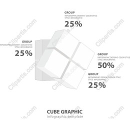 Cube Graphic Infographic Template