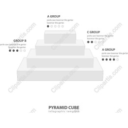 Pyramid Cube Infographic Template