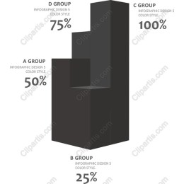Sleek Infographic Bar Graph